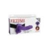 Fallo cavo indossabile con testicoli viola Fallo cavo indossabile con testicoli viola