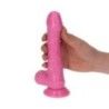 Dildo realistico Cupido fucsia 18,5 cm