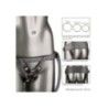 Imbracatura strapon con dildo grigio Imbracatura strapon con dildo grigio