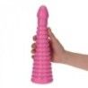 Plug anale piramide Tito fucsia 26 cm