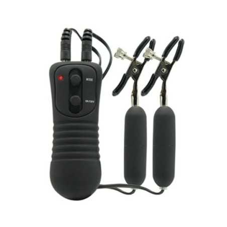 Pinze capezzoli vibranti fetish fantasy nero