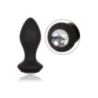 Plug anale con vibrazione nero medium Plug anale con vibrazione nero medium