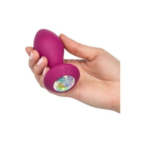 Plug anale vibrante viola medium