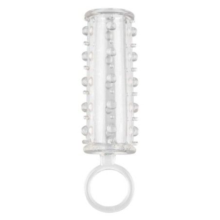 Guaina con anello pene e rilievi stimolanti