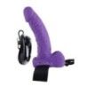Fallo cavo indossabile uomo vibrante viola Fallo cavo indossabile uomo vibrante viola