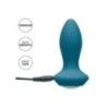 Plug anale con vibrazione blu medium Plug anale con vibrazione blu medium