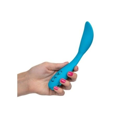Vibratore vaginale in silicone azzurro