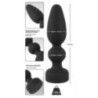 Plug anale big in silicone morbido nero Plug anale big in silicone morbido nero