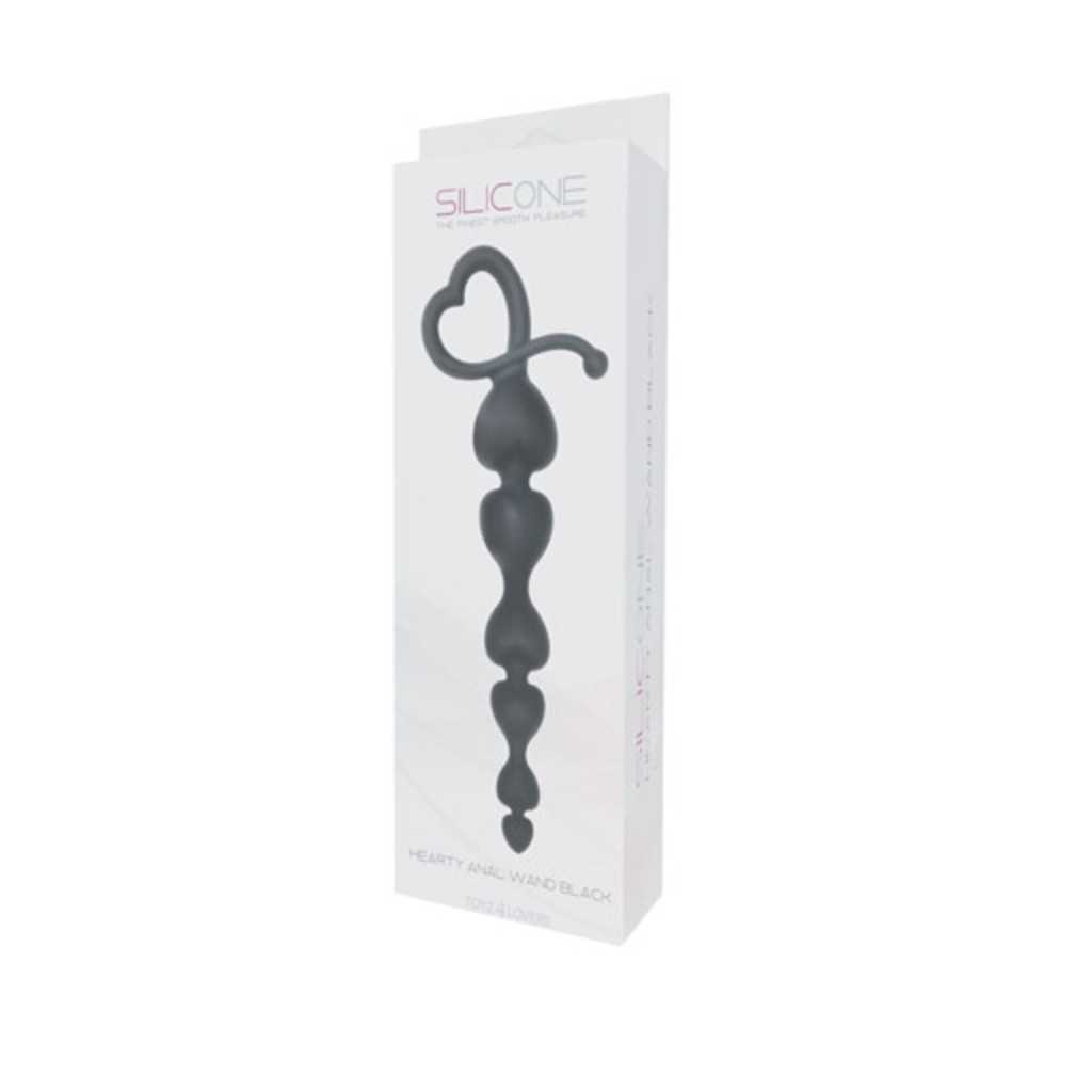 FALLO dildo anal ANALE HEARTY ANAL WAND SILICONE Black