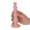 Plug anale Elio con sfere pelle chiara 14 cm Plug anale Elio con sfere pelle chiara 14 cm