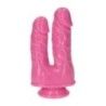 Dildo Doppio Cabe fucsia 17,5 cm Dildo Doppio Cabe fucsia 17,5 cm