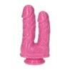 Dildo Doppio Cabe fucsia 17,5 cm Dildo Doppio Cabe fucsia 17,5 cm