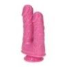 Dildo Doppio Cabe fucsia 17,5 cm Dildo Doppio Cabe fucsia 17,5 cm