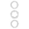 Anelli fallici kit 3 pz trasparenti Anelli fallici kit 3 pz trasparenti