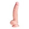 Fallo realistico 3D King Cock 20 cm chiaro Fallo realistico 3D King Cock 20 cm chiaro