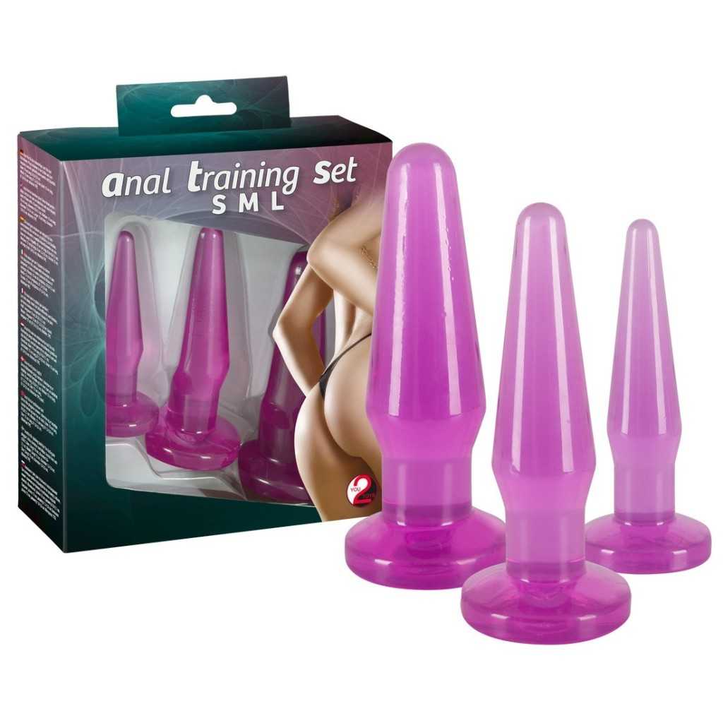 Kit 3 plug Anali Training Set purple anal Kit 3 plug Anali Training Set purple anal