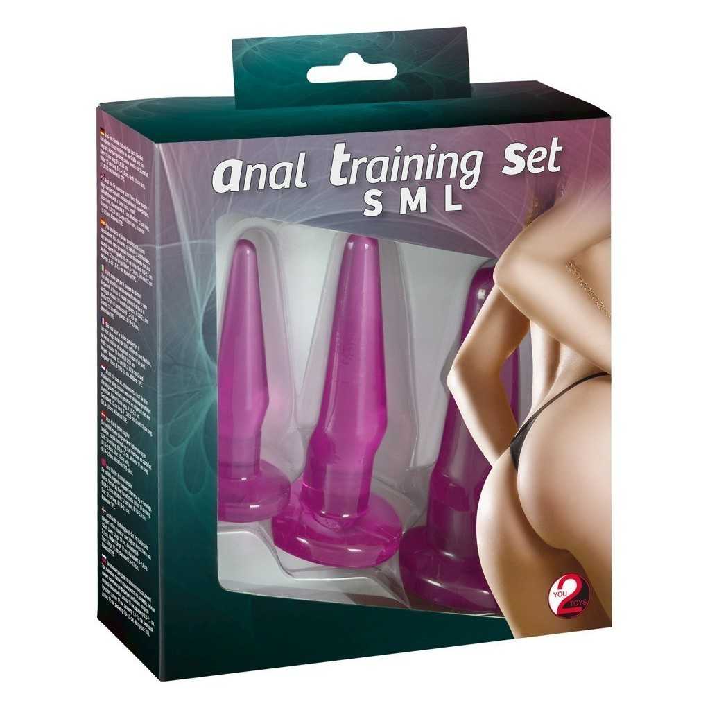 Kit 3 plug Anali Training Set purple anal Kit 3 plug Anali Training Set purple anal