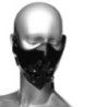 Maschera sadomaso con zip lektor nera Maschera sadomaso con zip lektor nera