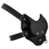 Maschera sadomaso con zip lektor nera Maschera sadomaso con zip lektor nera