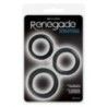 Set 3 anelli fallici Diversity Rings neri Set 3 anelli fallici Diversity Rings neri