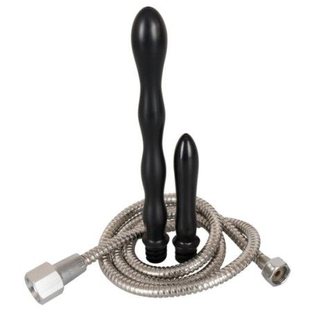Doccia intima con 2 dildo e tubo acciaio PVC