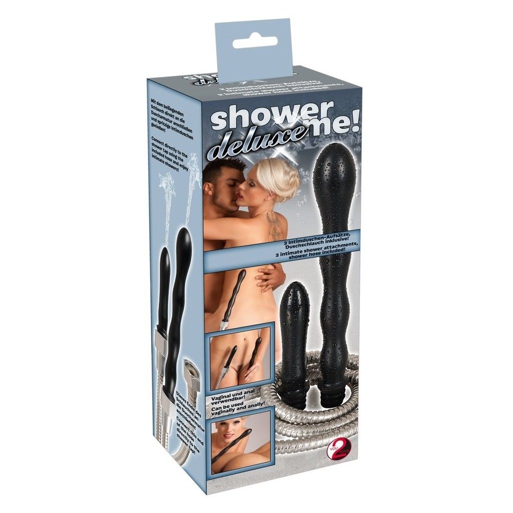 Doccia intima con 2 dildo e tubo acciaio PVC