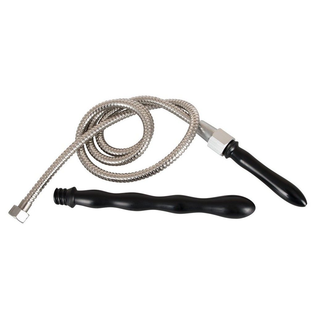 Doccia intima con 2 dildo e tubo acciaio PVC