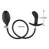 Plug anale gonfiabile nero Yoy2Toys 8 cm Plug anale gonfiabile nero Yoy2Toys 8 cm