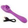 Vibratore flessibile con linguetta stimolante Vibratore flessibile con linguetta stimolante