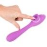 Vibratore flessibile con linguetta stimolante Vibratore flessibile con linguetta stimolante