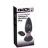 Plug anale con vibrazione e rotazione nero Plug anale con vibrazione e rotazione nero