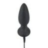 Plug anale con vibrazione e rotazione nero Plug anale con vibrazione e rotazione nero