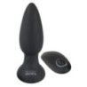 Plug anale con vibrazione e rotazione nero