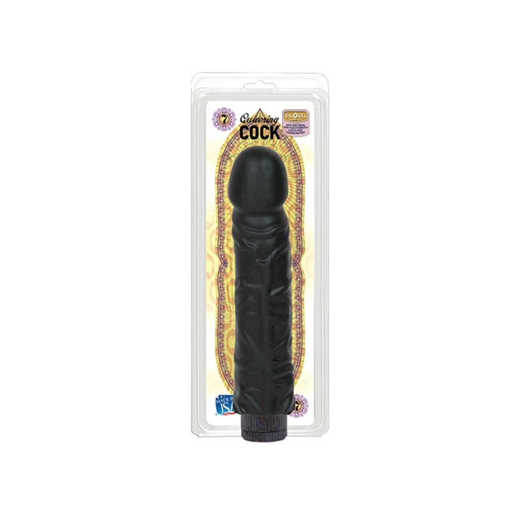 Vibratore Realistico Cock vibrating dildo black 7