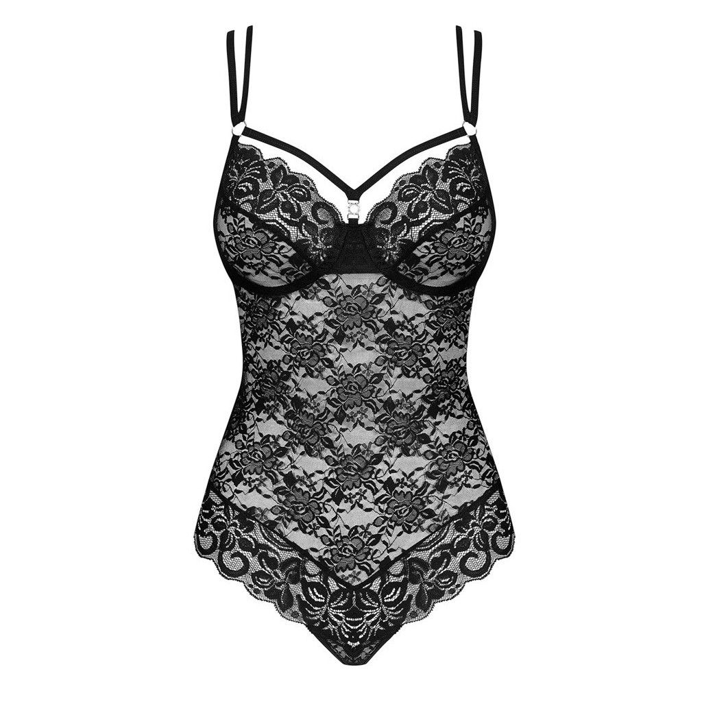 Body sexy in pizzo nero Amazing teddy