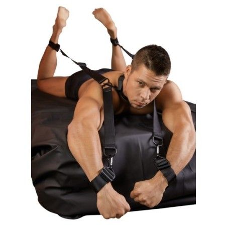 Set Costrittivo BDSM collo braccia gambe nero