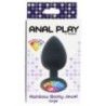 Plug anale large in silicone arcobaleno Plug anale large in silicone arcobaleno
