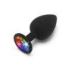 Plug anale large in silicone arcobaleno Plug anale large in silicone arcobaleno