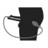 Sonda uretrale con plug anale cavo Sonda uretrale con plug anale cavo