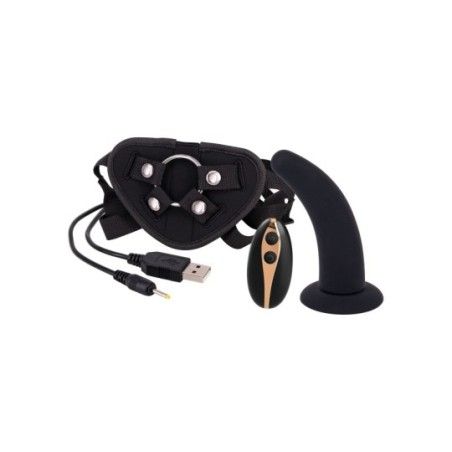 Vibratore Dildo Strapon 12,5 cm nero
