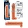 Guaina pene + anello X-tensions 19 cm chiaro Guaina pene + anello X-tensions 19 cm chiaro