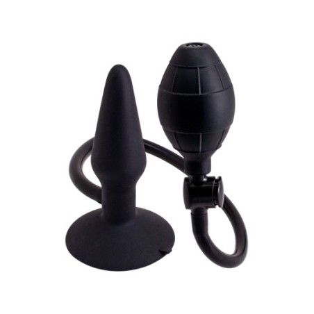 Plug anale gonfiabile nero Small 12,7 cm