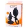 Plug anale gonfiabile nero Small 12,7 cm Plug anale gonfiabile nero Small 12,7 cm
