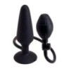 Plug anale gonfiabile Large 16,9 cm nero