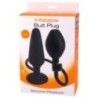 Plug anale gonfiabile Large 16,9 cm nero Plug anale gonfiabile Large 16,9 cm nero