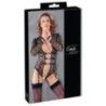 Body BDSM aperto con cavigliere e manette Body BDSM aperto con cavigliere e manette