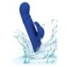 Vibratore rabbit a spinta riscaldante blu Vibratore rabbit a spinta riscaldante blu