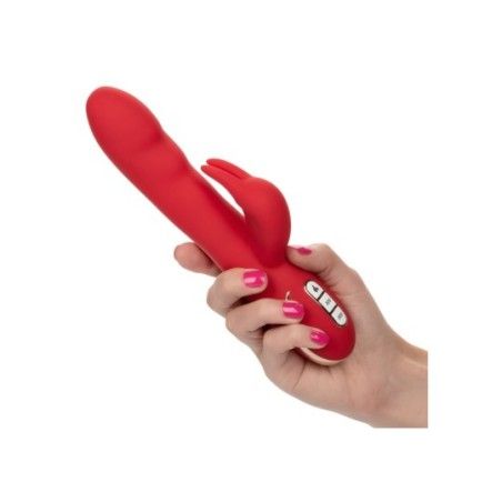 Vibratore rabbit riscaldante rosso