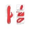 Vibratore rabbit riscaldante rosso Vibratore rabbit riscaldante rosso
