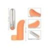 Vibratore mini da dito 7,5 cm arancione Vibratore mini da dito 7,5 cm arancione